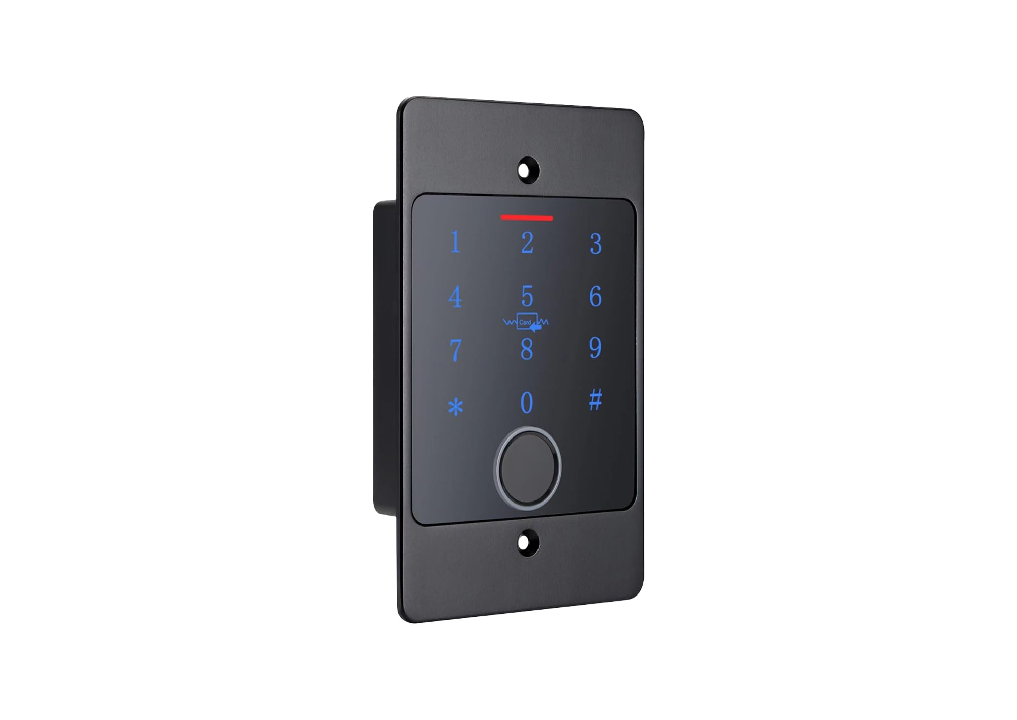 Smart Home Codeschloss CB4 mit Fingerprint, RFID und PIN, verwaltbar mit APP (Codeschloss + Unterputz-Dose, Schwarz)