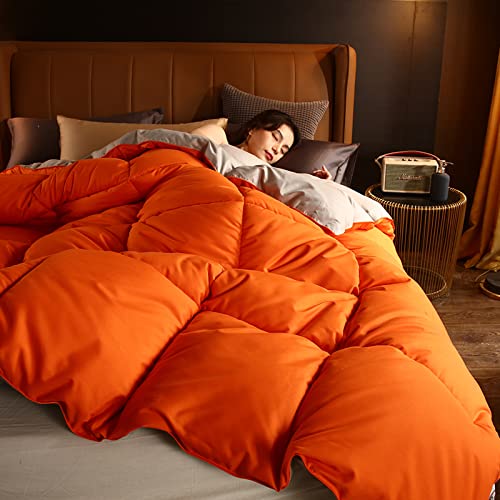 Edredón de invierno King de plumón alternativo premium con tejido de algodón