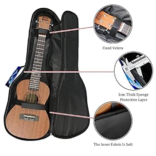 Xingruyun Sac Ukulélé Baleine Bleue Étui Pour Ukulélé 23 Pouces Pour Tenor Soprano Concert Étanche Housse Pour Ukulélé - Les Beatles, Paul McCartney, John Lennon, RIngo Starr, George Harrison Xingruyun Sac Ukulélé Baleine Bleue Étui Pour Ukulélé 23 Pouces Pour Tenor Soprano Concert Étanche Housse Pour Ukulélé – Image 2