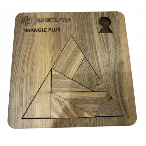 Image of The Triangle+ | 8-Piece Advanced Wooden Paradox Puzzle (Level 6 /10 Difficulty)
