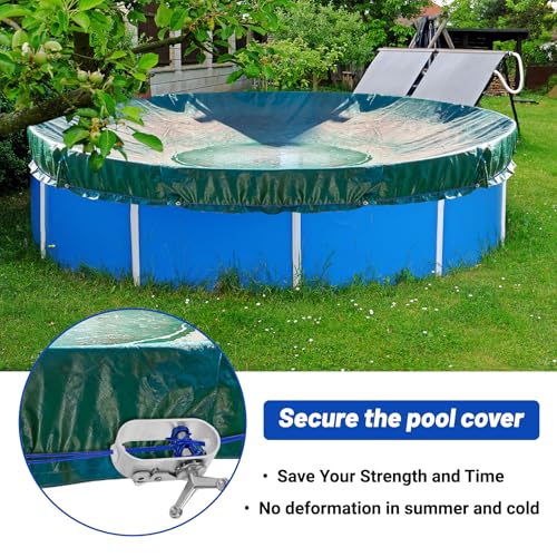 Kit de cable y trinquete para cobertor de piscina 150ft miniatura 6