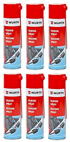 Würth Silikonspray 6 x je Dose 500 ml.