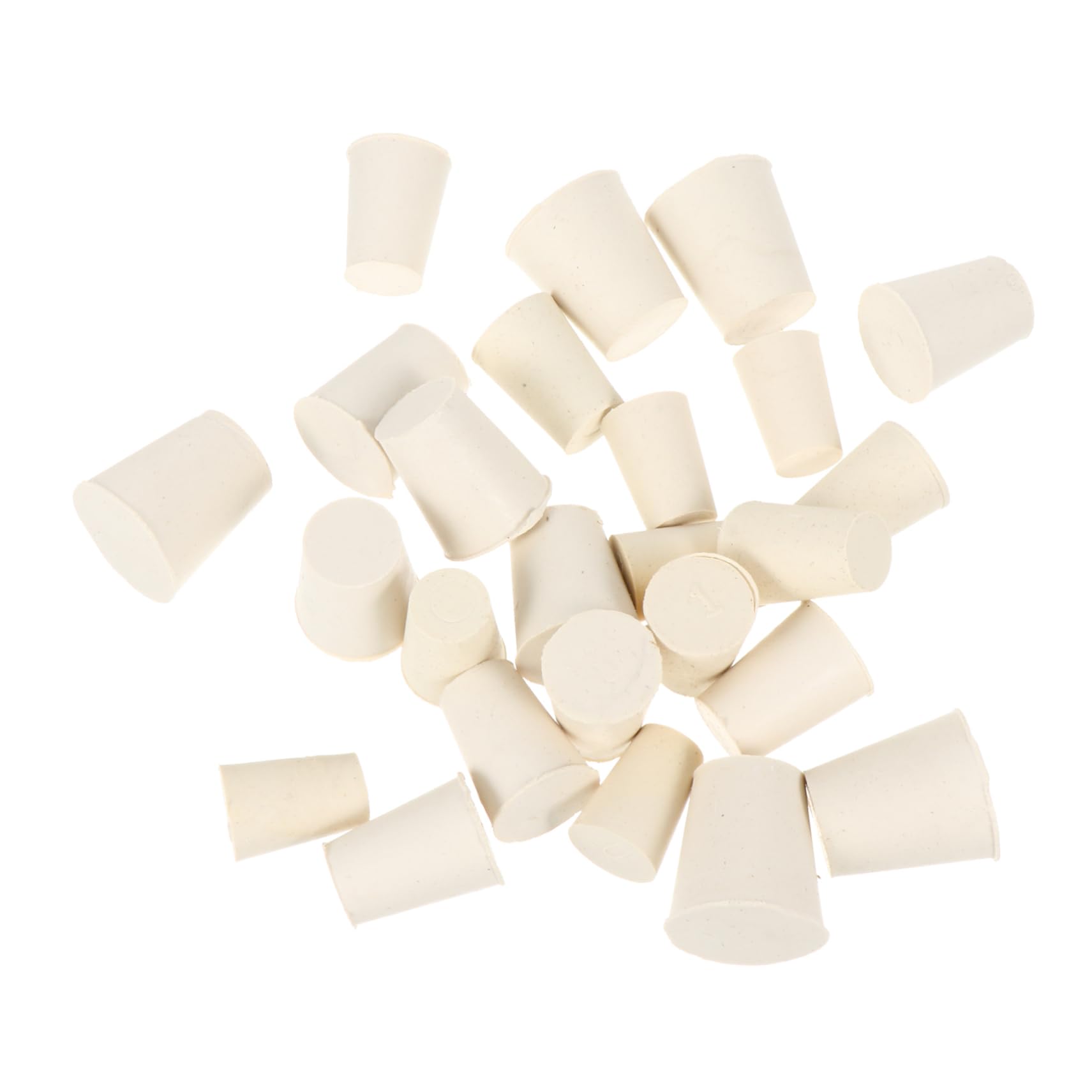 Ciieeo 25pcs Solid Rubber Plug Stoppers Sealing Waterproof for Scientific Research Lab Use