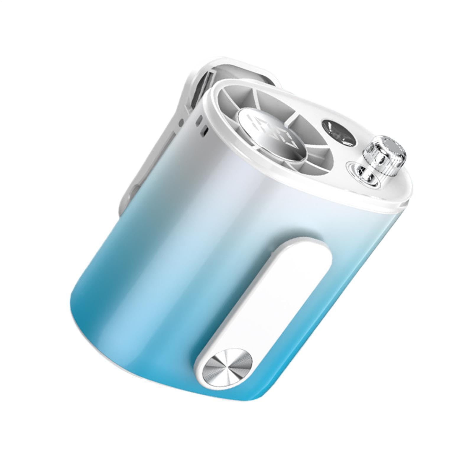 Ventilateur portable pour voiture et poussette avec affichage LED et pince à rotation 360°
