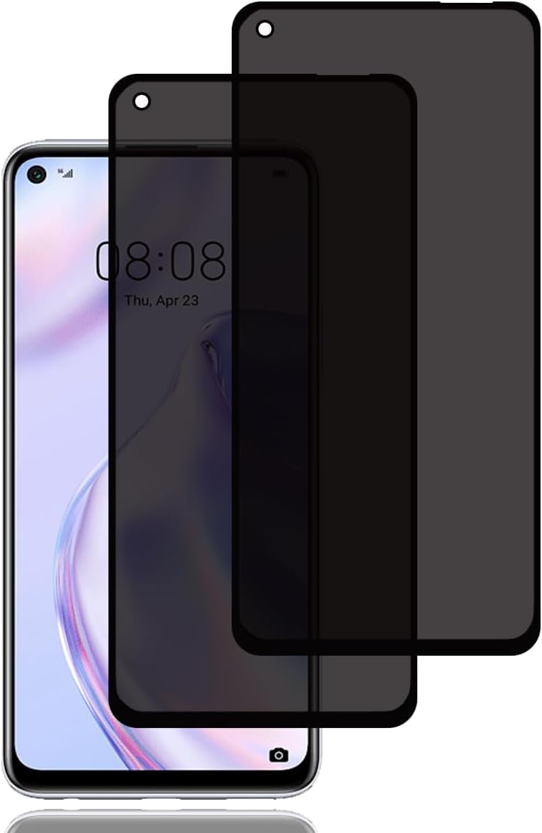 2 Pezzi] Privacy Pellicola Protettiva per Huawei P40 Lite 5G, Privacy Vetro temperato Anti Spy Pellicola Temperata Privacy Screen Copertura Completa Anti-Spia Protezione Schermo