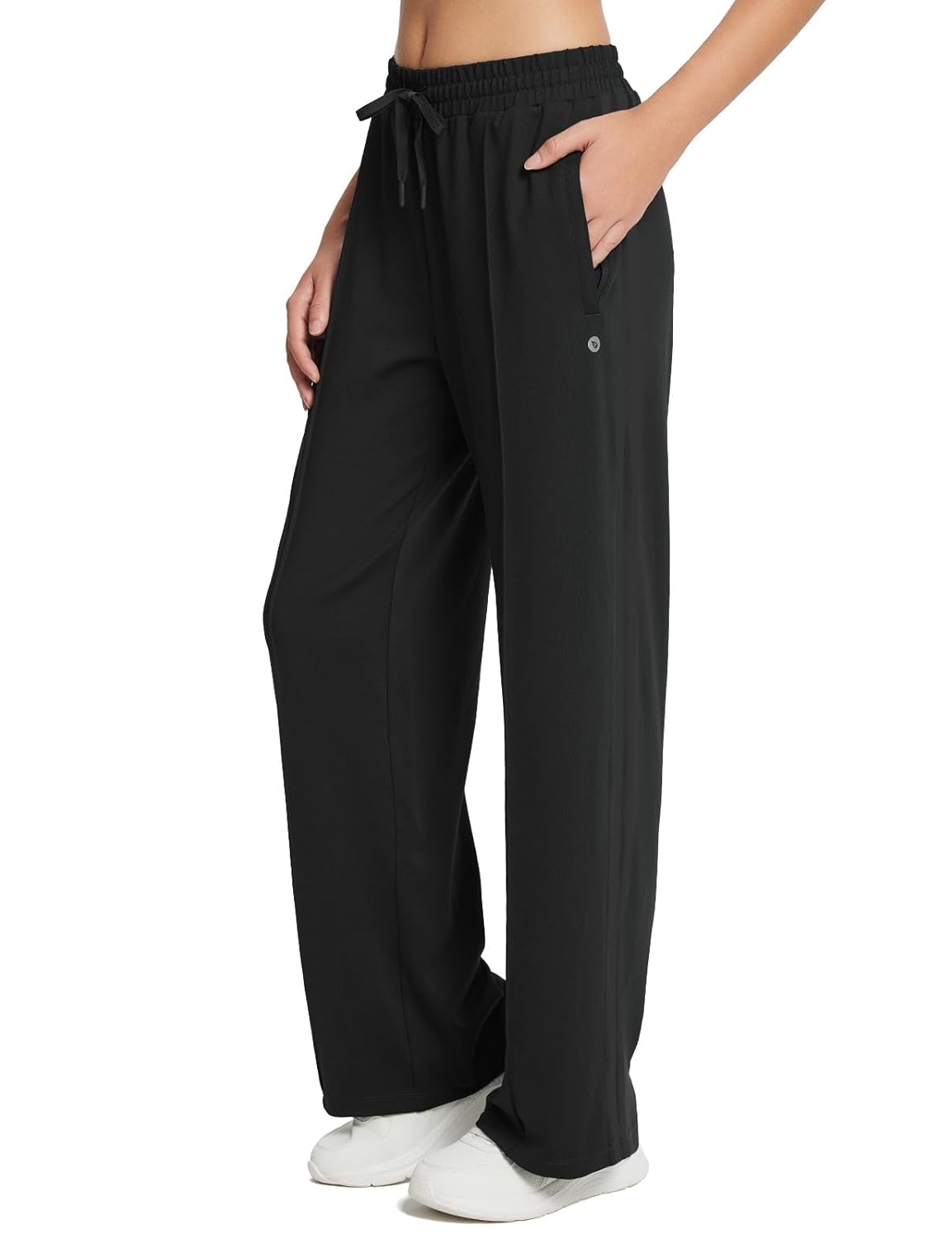 baleaf Womens Track Pants Athletic Running Pants Sweatpants Straight Leg Zipper Pockets Sports Jogging Striped Loose Fit