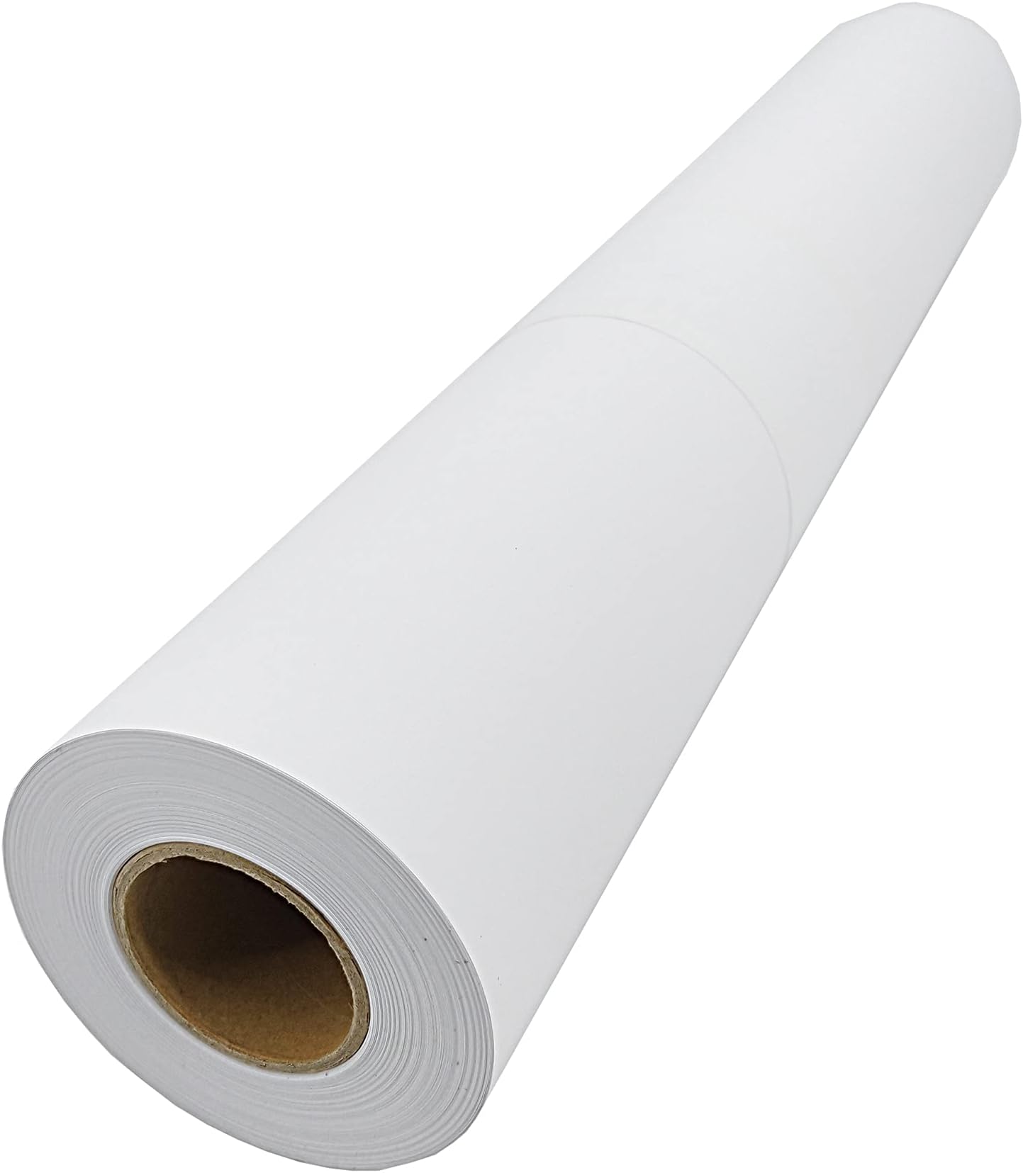 FixtureDisplays® 2' X 98' Inject Paper Roll Self Adhesive Photo Paper Peel And Stick Matte Printable Adhesive Paper Roll 24 Inch x 1180 Inch Inkjet 2inCore 15321-2X98'-NF