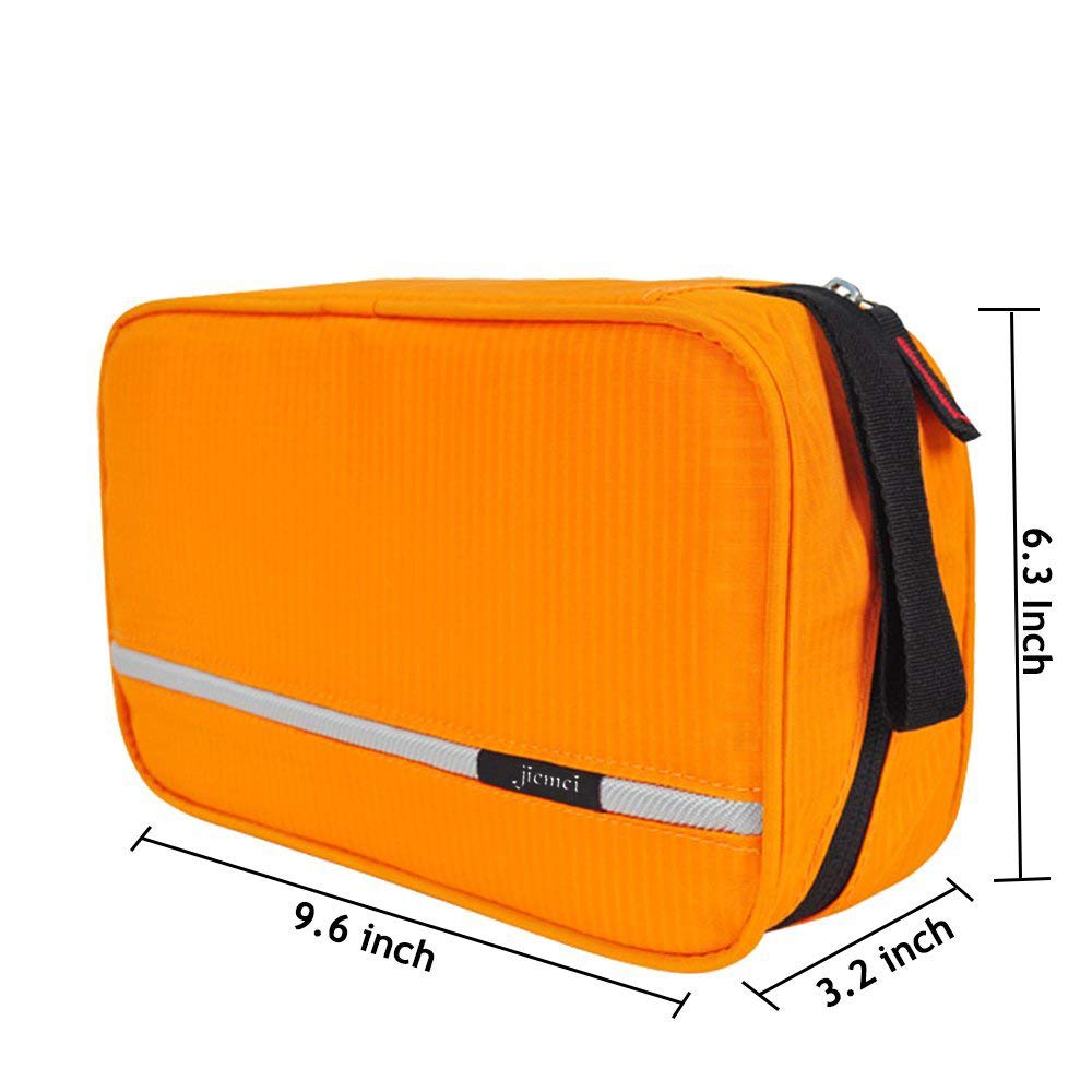 jiemei Hanging Toiletry Bag Waterproof, Travel Wash Bag for Men & Women with 4 Compartments, Foldable Compact Size, Super Durable Fabric — view 3