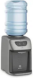 Bebedouro Electrolux de mesa bancada de Água Gelada Fria e Natural Elétrico Eletronico placa para galao garrafão com perfurador lacre Bivolt Cinza BE11X