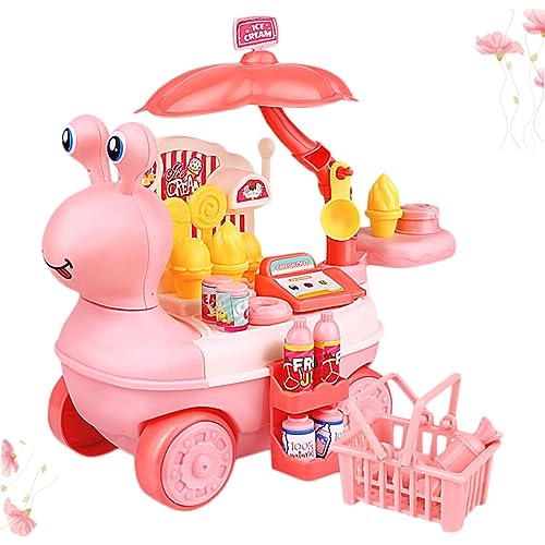 SAFIGLE Crianças 2 Peças Brinquedos Venda Automática Sorvete Simulação Mini Carrinho Filho Brinquedo
