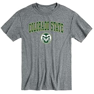 Barnesmith Colorado State University CSU Rams Short-Sleeve T-Shirt, Spirit, Charcoal Grey, X-Large