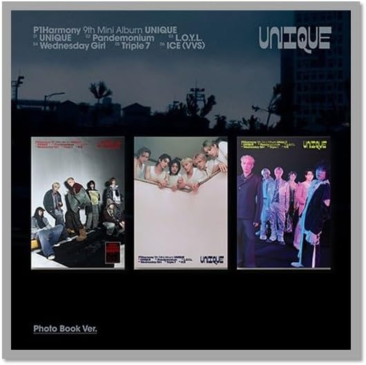 P1Harmony UNIQUE [Photobook 3 Ver Set] 9th Mini Album