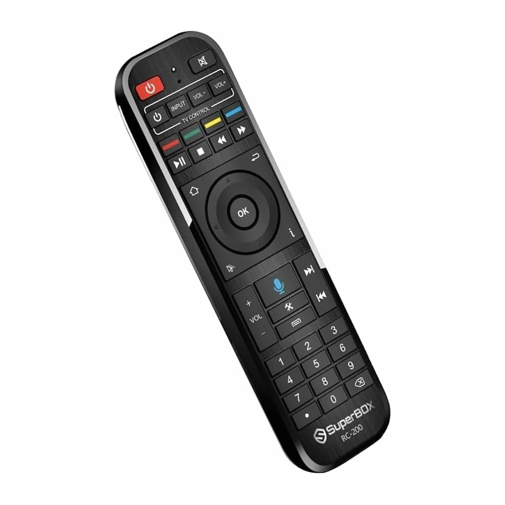 Photo 1 of RC-200 Voice Remote Control for Super Smart TV Box S5 Pro S5 Max S6 Pro S6 Max S6 Ultra