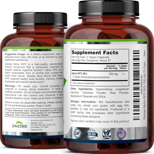 Zazzee Extra Strength Alpha GPC