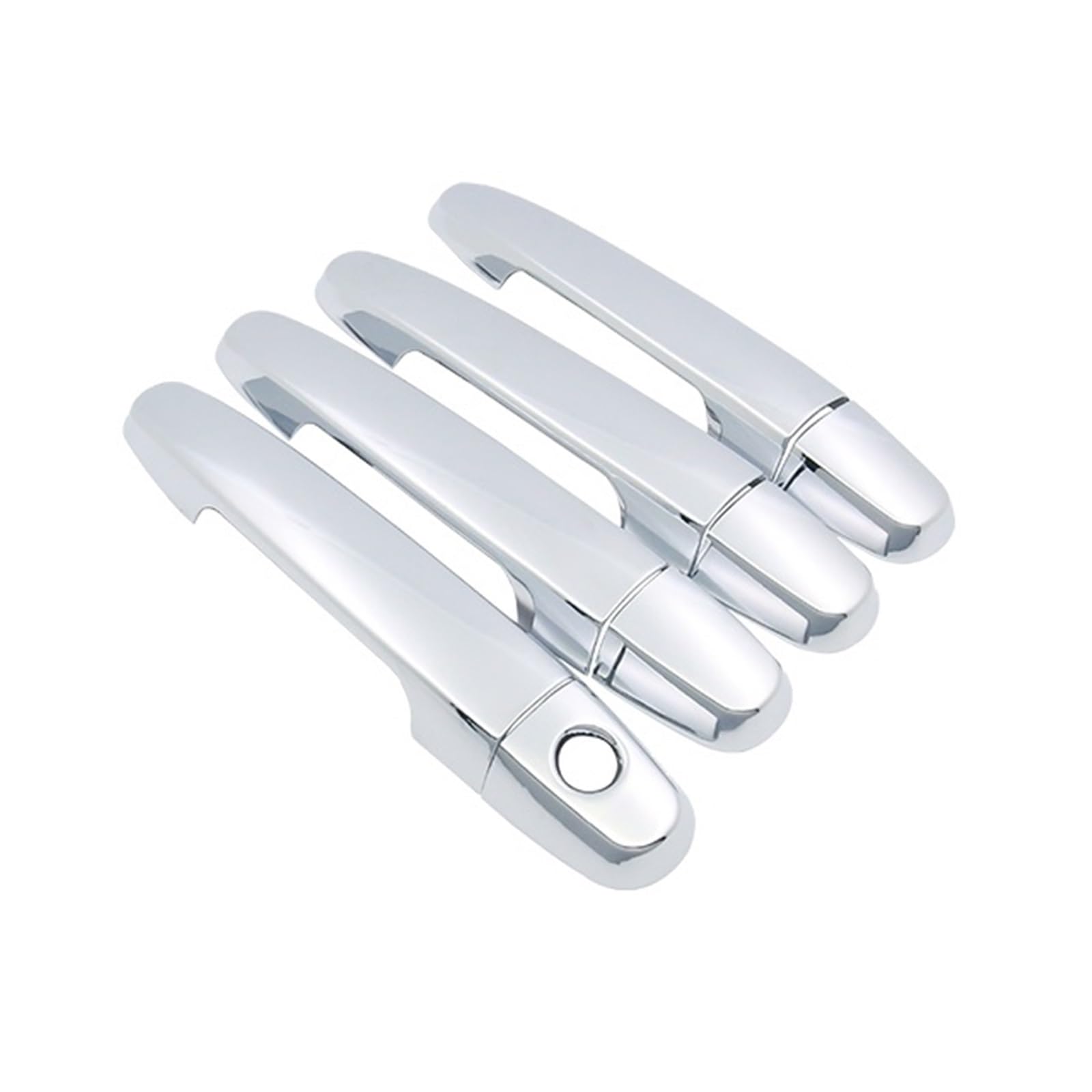 Drezzo 1 Keyhole 4 Door 2 Car Exterior Door Handle Car Door Handle Cover Trim Set For Toyota For Hilux Mk7 2005-2014(1 Keyhole 4 Door 2)