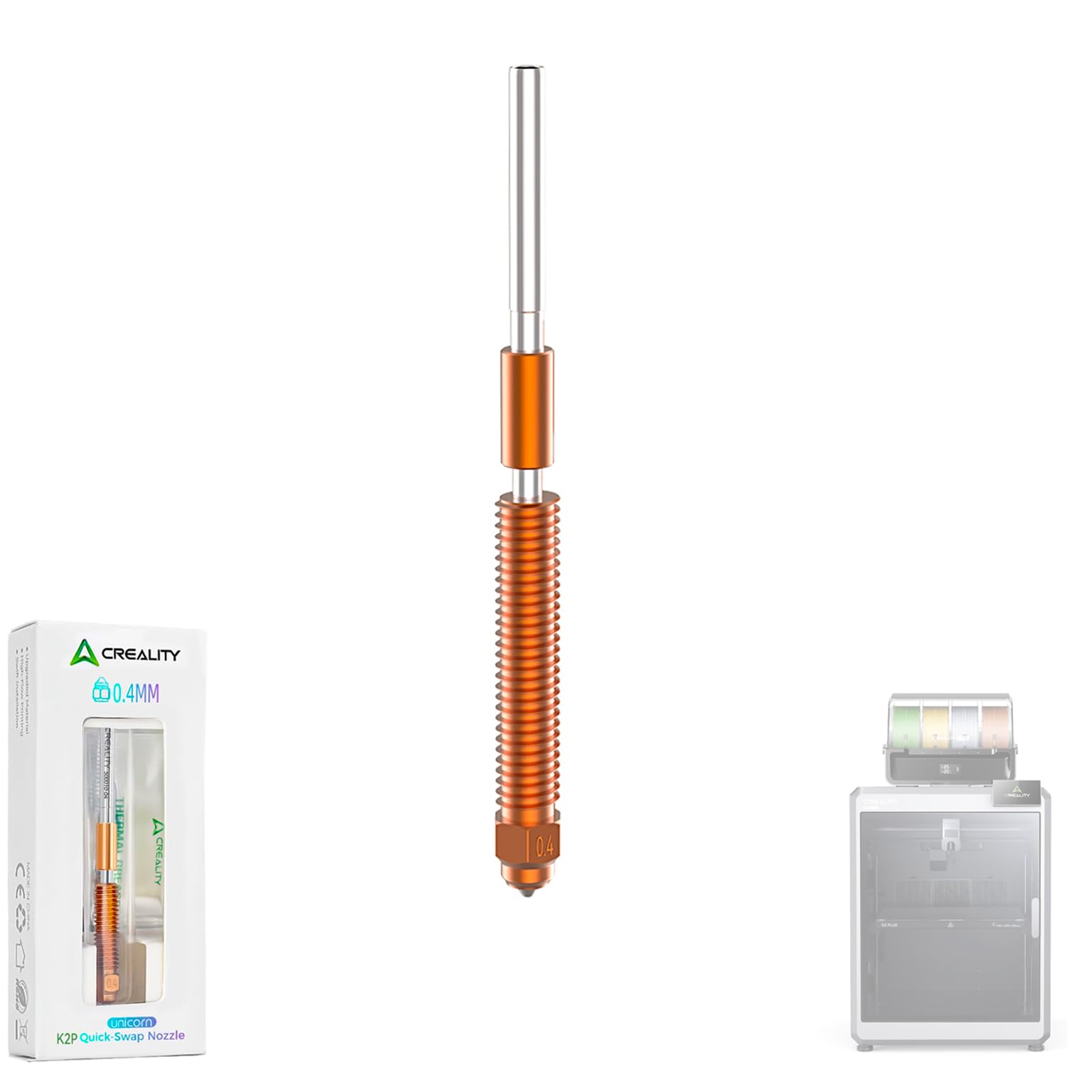 Amazon.com: Creality K2 Plus Unicorn Quick-Swap Nozzle 0.4mm with