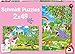 Produktbild Schmidt Spiele Puzzle 56158 Prinzessin im Schlossgarten, 2 x 48 Teile
