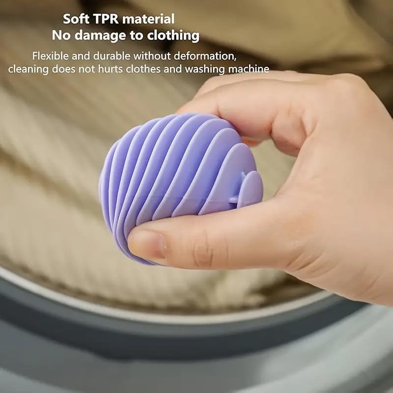 Padchaaya Laundry Anti-Tangle Washing Balls || Fabric Softener & Anti-Wrinkle Dryer Balls for Washing Machine || Reusable Washer Balls for Tangled-Free Clothing (3Pcs Washing Balls) 1