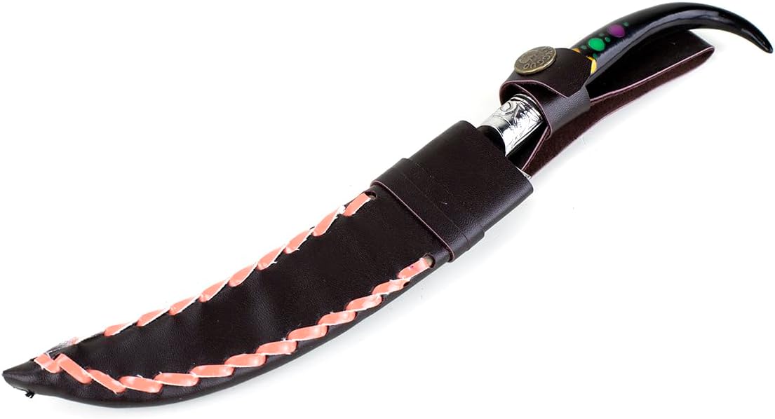 Handmade Kitchen Knife with Pattern, Made in Uzbekistan