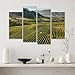 CXHSZHYZYQ Canvas Wall Art Prints Pictures Vineyards Stellenbosch valley Framed Posters Modern Wall Painting Artwork Gift Home Decor for Living Room Ready to Hang 4 Panel