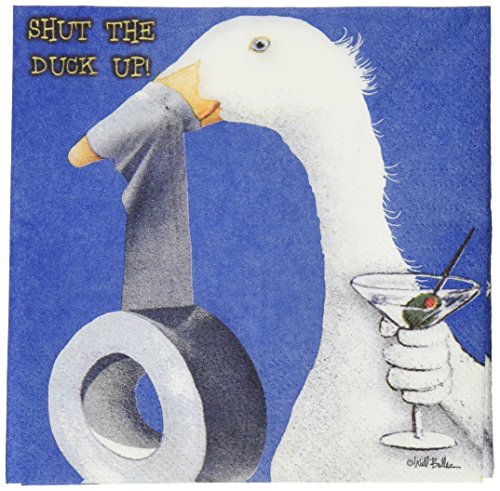 Paperproducts Design Shut The Duck Up Paper Cocktail Napkins