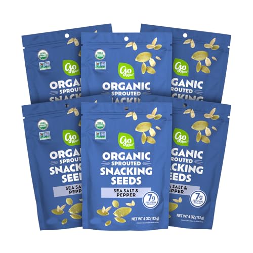 Go Raw Organic Sprouted Sunflower &amp; Pumpkin Seeds - Sea Salt &amp; Pepper Snack