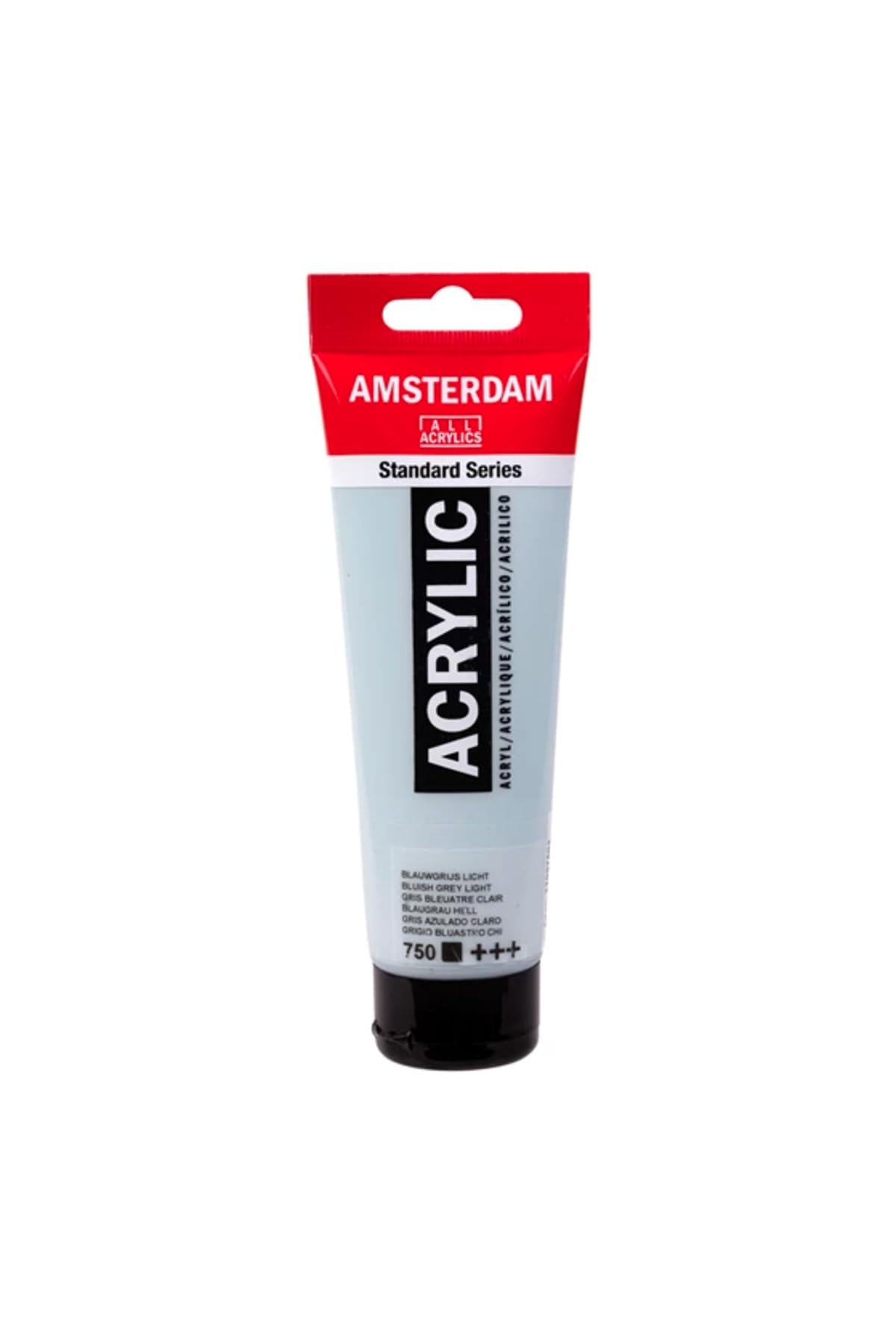 Amsterdam Standard Series Acrylic Paint Bluish Grey Light 750-120ml Tube, Opaque, High Lightfastness, Smooth Satin Finish, Durable & Flexible, Versatile for Various Surfaces