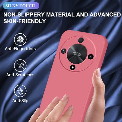 Coque Honor Magic 6 Lite violette en silicone souple antichoc - 2