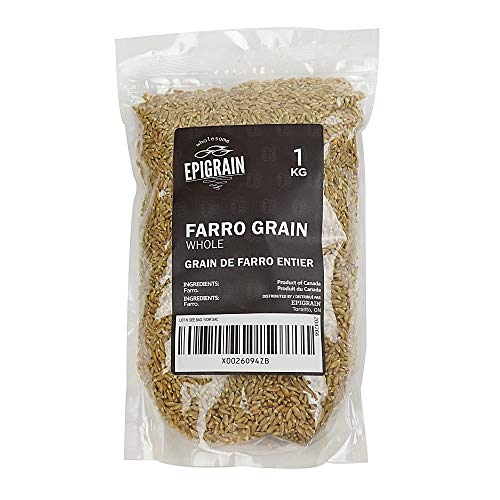 Epigrain Canadian Farro Whole Grain, 1Kg (2.2Lbs) | Vegan, Naturally Organic, High In Fibre, Iron, Protein, Magnesium, Zinc And Antioxidants #TOP10