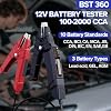 2026 Launch Upgraded BST360 6V 12V Car Battery Tester, Bluetooth Battery Load Tester Charging Cranking System Analyzer for Android/iPhone/Launch X431, 100-2000 CCA Alternator Tester Voltmeter
