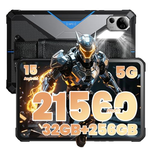 Image of FOSSIBOT DT3 10.4 inch Rugged Tablet,21560mAh,32GB+256GB /2TB, Android15,66W Rapid Charging,2K IPS Display,Wi-Fi6,IP68,IP69K Waterproof Tablet,5G OutdoorTablet,64+32MP Camera,Face Unlock,OTG (Blue)