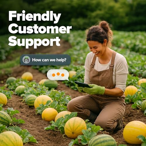 HOME GROWN Melon Seeds Variety Pack 5 Heirloom Vegetable Seeds, Watermelon Cantaloupe Honeydew Sugar Baby & Melon, High Germination for Planting Home Garden Indoors