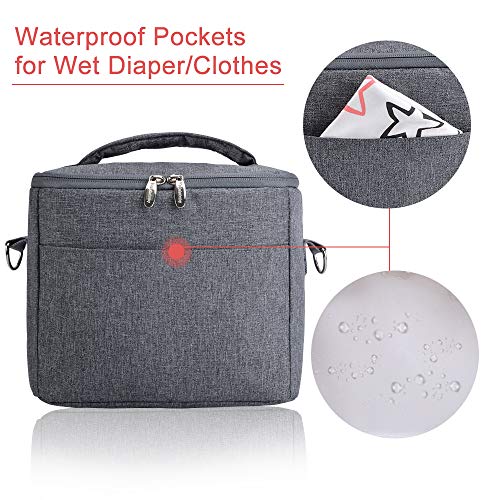 image for Lekebaby Breast Milk Cooler Bag with Contoured Ice Pack Fits 6 Breastm