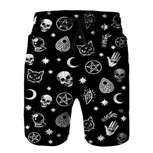 Amextrian Mens Quick Dry Swim Trunks with Mesh Lining, Summer Surf Long Beach Pants Board Shorts Bathing Suits
