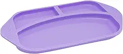 Marcus e Marcus Willo the Whale Prato com Divisoria em Silicone, Roxo, 12+ Meses