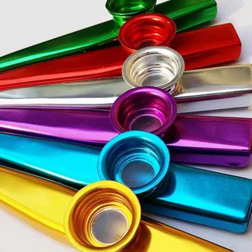 14 Stück Kazoo Set Kazoos Metall Kazoo Metall Aluminiumlegierung Kasu Musikinstrumente Kazoo für Kinder und Musikliebhaber Anfänger Gitarre Begleiter Kazoo für Favors Geschenke und Musikliebhaber