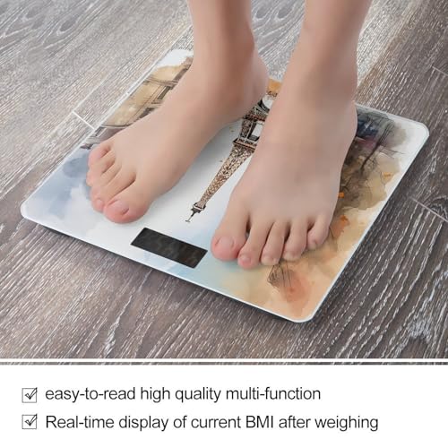 Báscula digital de baño con vidrio templado 400 lb miniatura 5