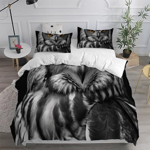 Housse de couette microfibre animaux flying imprimé 3d 260x220 - 6