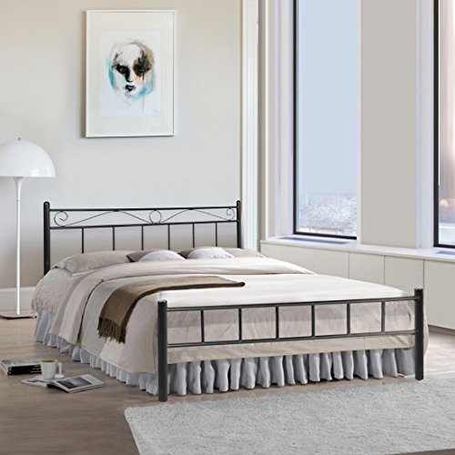 Image of London Queen Size Metal Bed | Metallika By FurnitureKraft