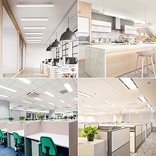 Sunco Lighting 10 Pack T8 Led 4Ft Tube Light Bulbs Ballast Bypass Fluorescent Replacement, 5000K Daylight, 18W, Clear Cover, Retrofit, Single Ended Power (Sep), Commercial Grade - Ul #TOP7