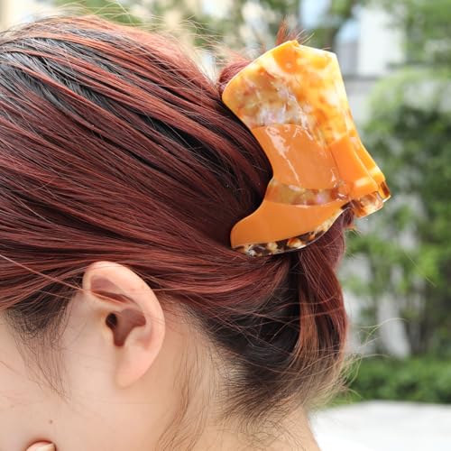 Personalized Wild Cowboy Boots Acetate Hair Claw Clip Mother Day Gift Birthday Present 1 Piece