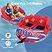 ZOOMBROS Towable Tubes for Boating 2-3 Person, Front/Back Tow Points Sofa Style Boat Tubes and Towables, Holds 340-510 lbs Large Capacity, Premium Nylon Cover, Perfect for Kids & Adults