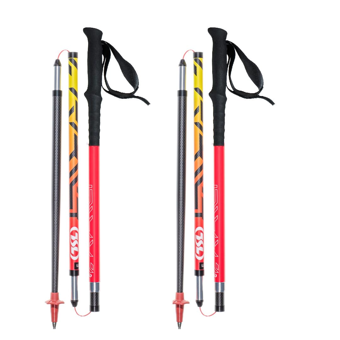 TSL Trail Carbon 4 Ultra Mid-Rouge-125 cm