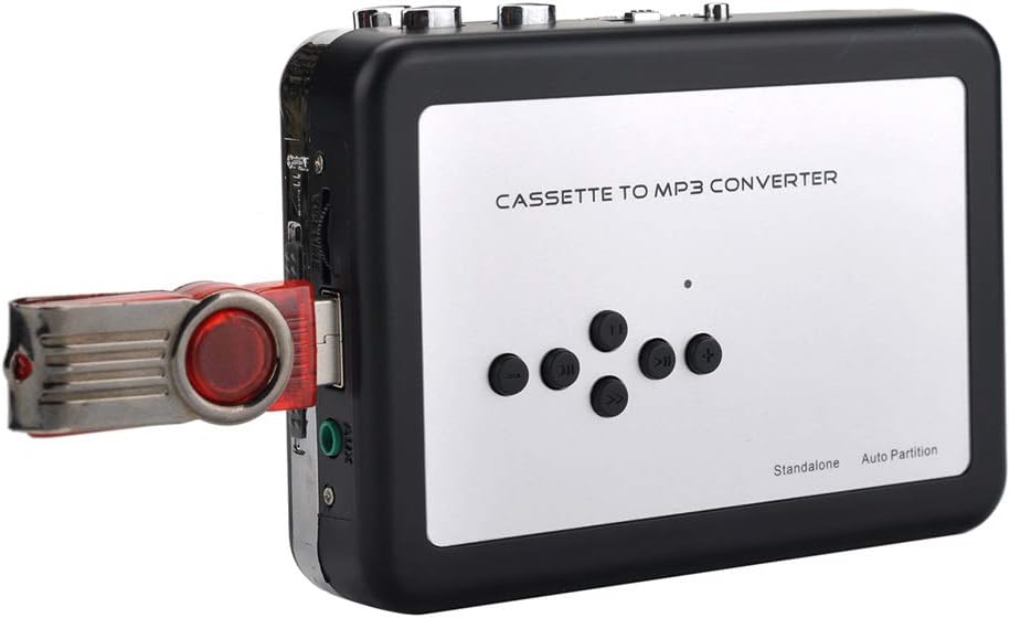 SKEIDO Ezcap231 Cassette Tape to MP3 Converter USB Cassette Capture Walkman Tape Player Convert Tapes to USB Flash Drive No need PC