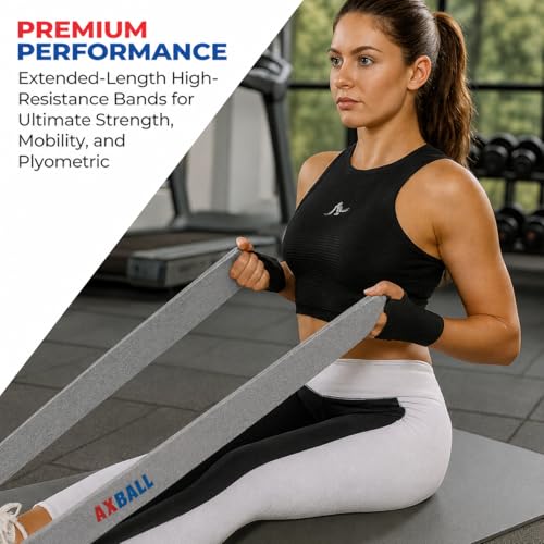 Image of Long Resistance Bands for Working Out Women, Fabric Resistance Band, Stretch Bands for Exercise Bands Resistance Bands Set for Physical Therapy, Elastic Bands for Exercise