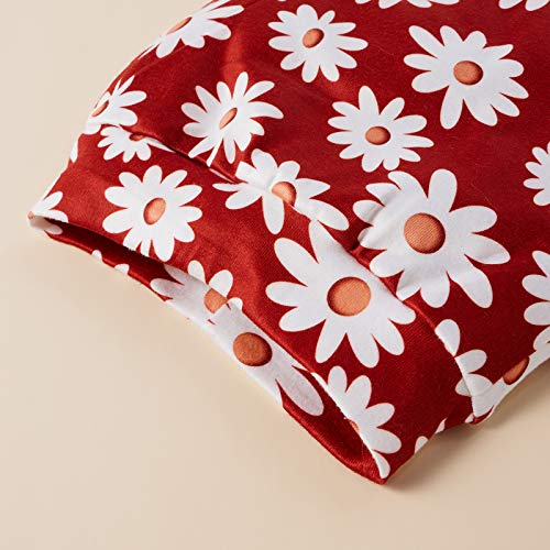 Conjunto de shorts de malha para bebês recém-nascidos, macaquinho com babados, short floral, 3 peças