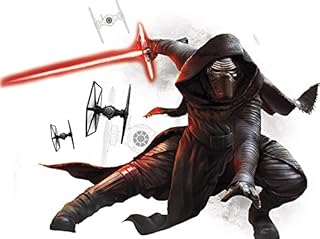 12 Inch Kylo Knight of Ren Sith Lightsaber First Order Star Wars The Force Awakens Dark Side Episode 7 Removable Wall Decal Sticker Art Home Decor Kids Room-11 3/4 Inches Wide by 9 Inches