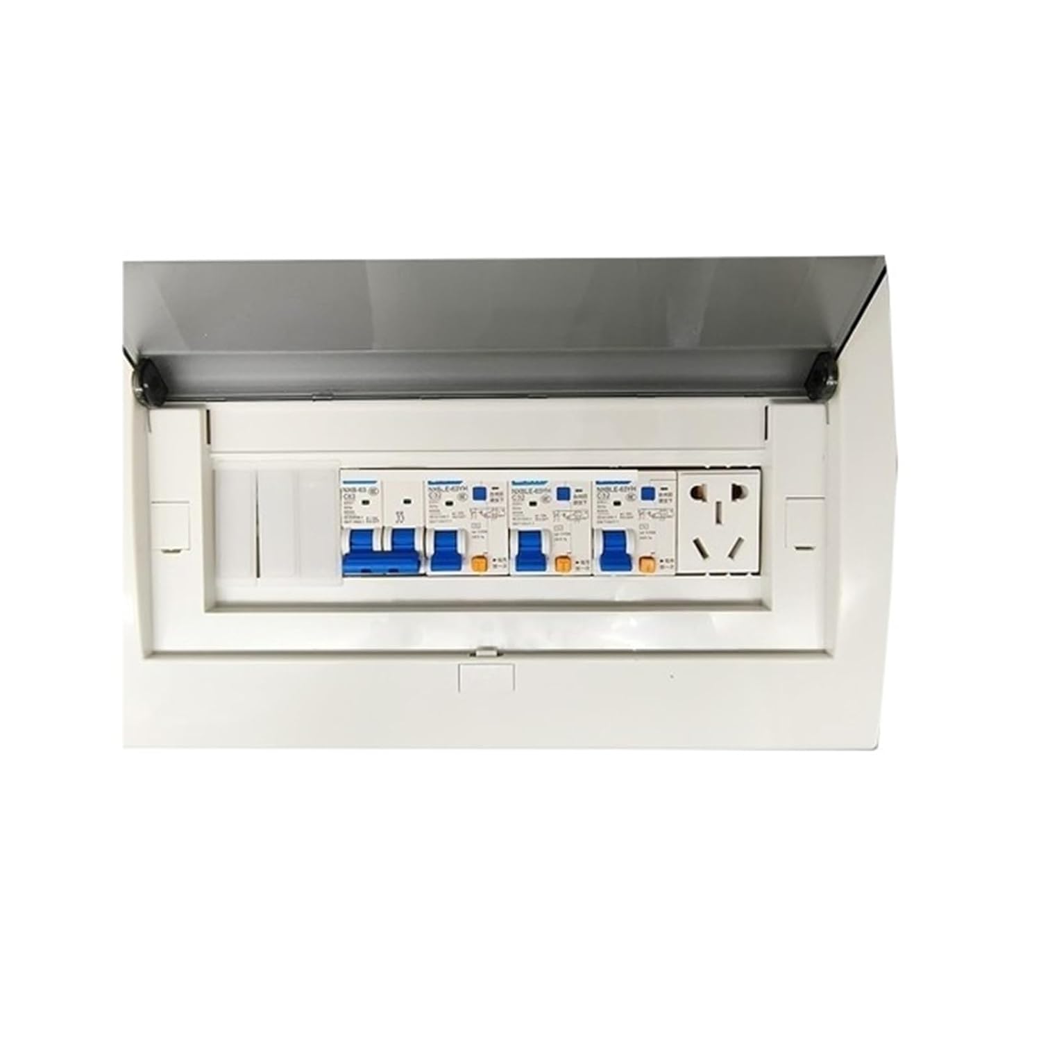 The Distribution Box Includes a Complete Set of Residual Current Circuit Breakers, a Protection Box, and sockets.(Surface-leak5way+Socket)