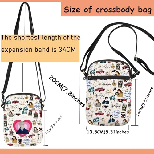 TSOTMO Vampire Movie Merch Crossbody Bag Midnight Gift Fans Werewolf Horror Movie Gift2