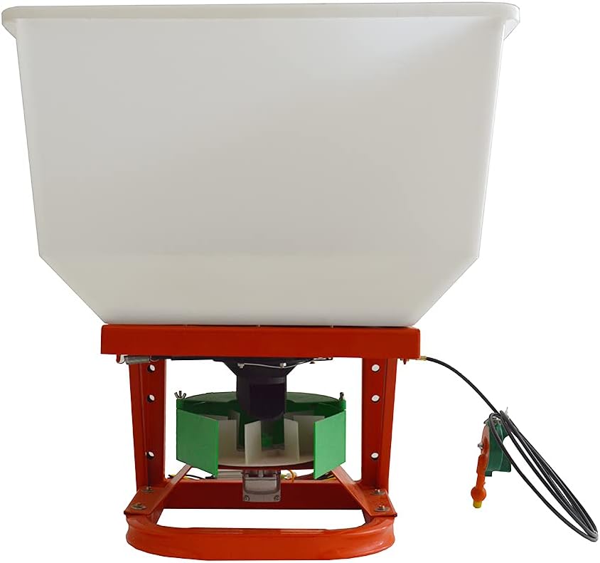 HQHAOTWU Tractor Fertilizer Spreader, 265LB ATV Broadcast